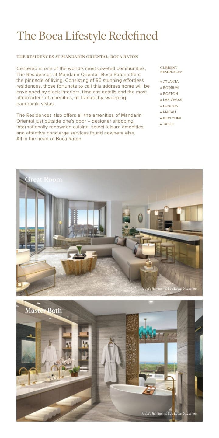 Mandarin Oriental Residences — Brochure — Page 4