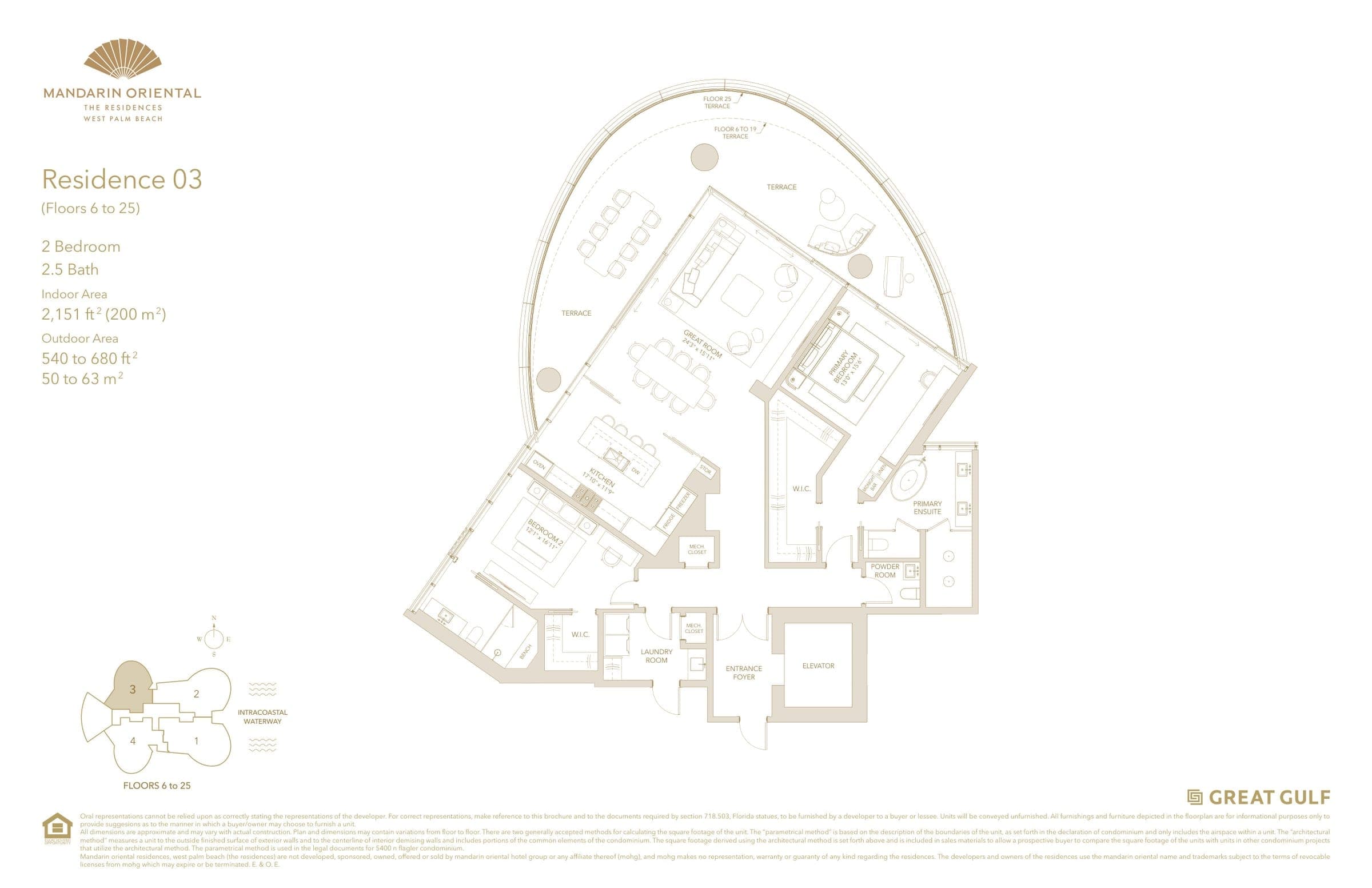 Mandarin Oriental Residences — Floor Plan — Page 3